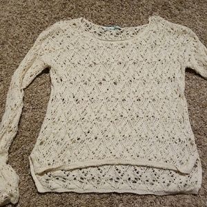 Maurices open crochet knit sweater